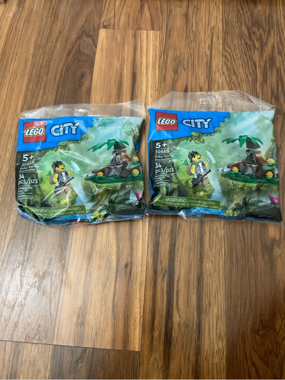 Lego City 30665 Baby Gorilla Encounter polybag bundle of 2- new, unopened